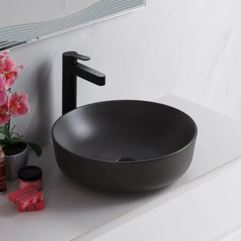 Накладная раковина BelBagno BB1315-H311 серая матовая Sancos — официальный сайт
