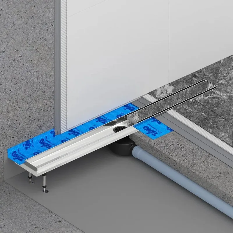 Душевой трап (лоток) Timo Drain Systems DS230207/00 700 двусторонняя панель plate под плитку, хром Sancos — официальный сайт