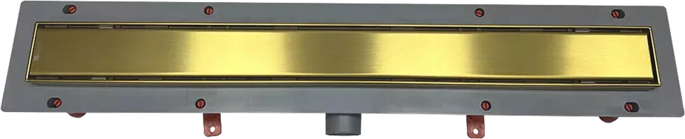 Душевой трап (лоток) Veconi Klasik Gold 450 брашированное золото Sancos — официальный сайт