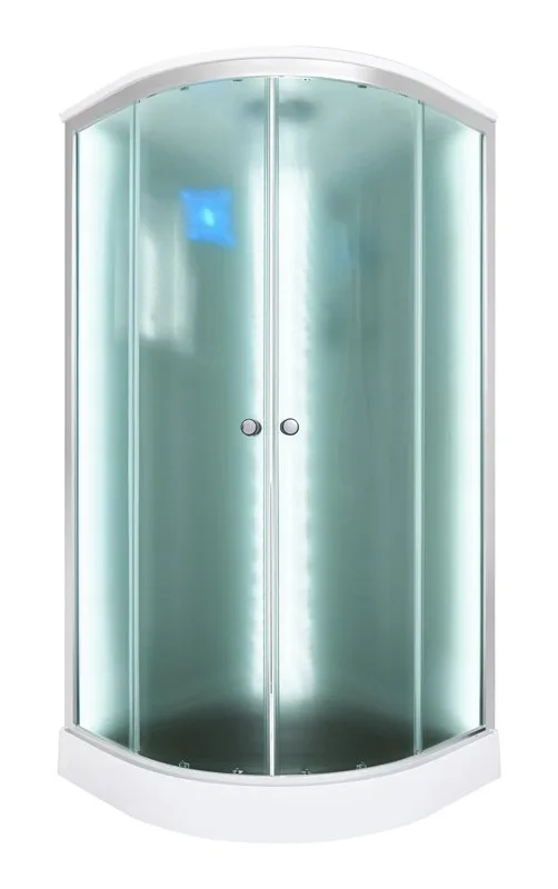 Душевая кабина DTO D08S 80х80, LED, профиль хром, стекло матовое Sancos — официальный сайт