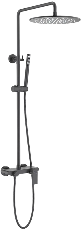 Душевая стойка AQUATEK Лира AQ2440MB, матовая черная Sancos — официальный сайт
