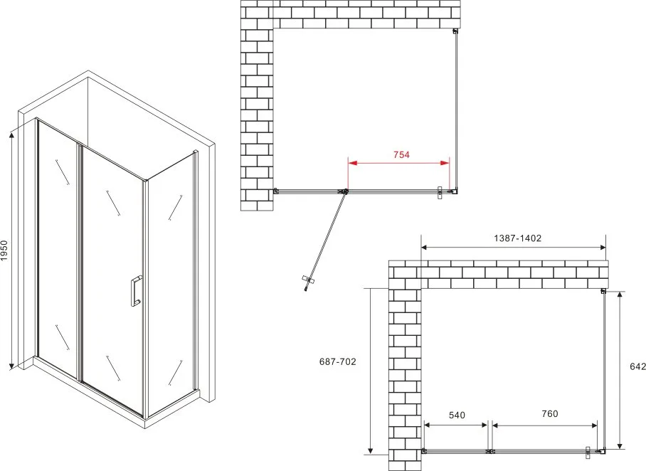 Душевой уголок Abber Sonnenstrand AG04140S-S70 140x70, профиль хром, стекло прозрачное Sancos — официальный сайт