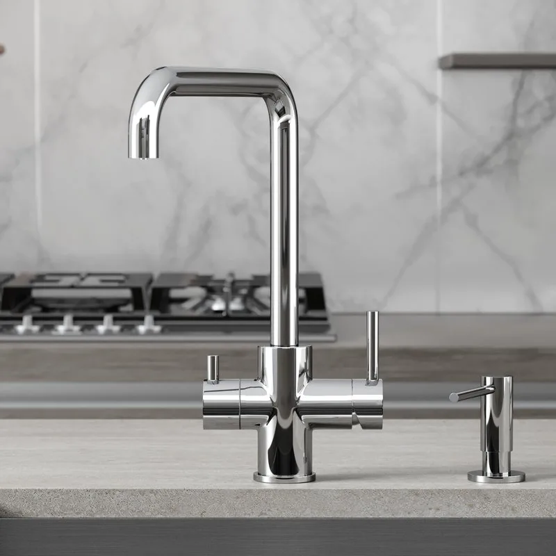 Смеситель для кухни Sancos Vela, с краном под фильтр для питьевой воды, хром, SC4013CH Sancos — официальный сайт