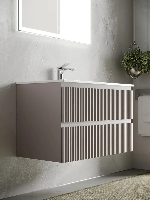 Тумба с раковиной Sancos Snob R 80 см, doha soft Sancos — официальный сайт