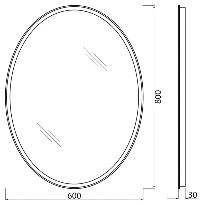 Зеркало BelBagno SPC-VST-600-800-LED-BTN Sancos — официальный сайт