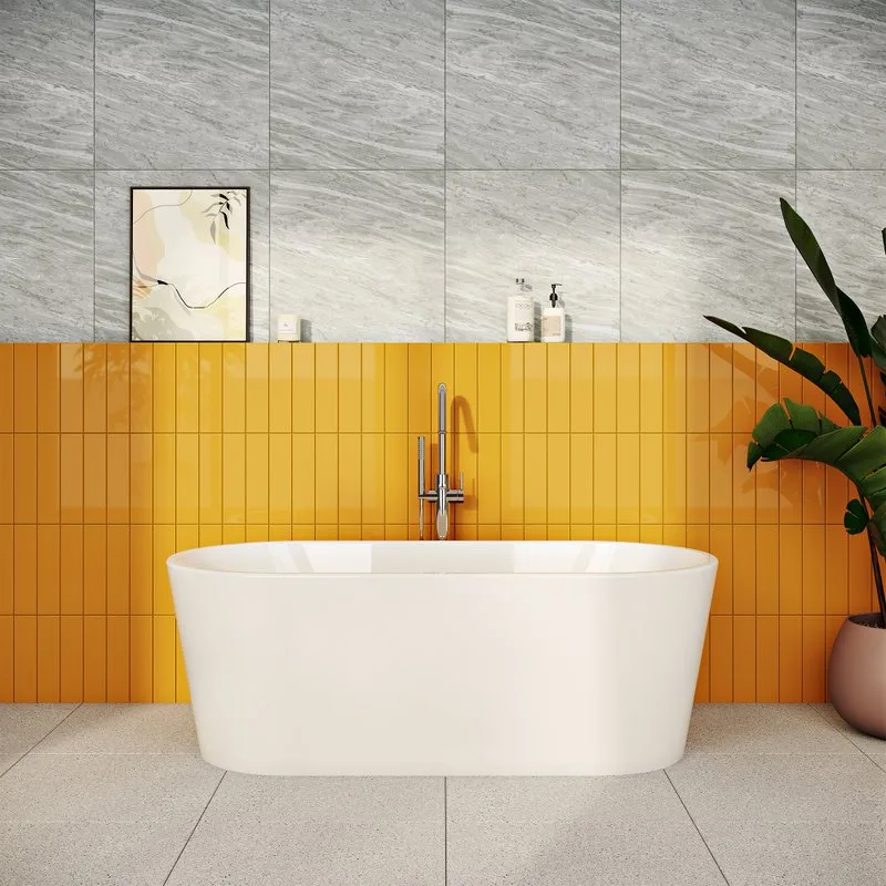 Акриловая ванна VitrA Geo 170x80 см, отдельностоящая, белая, овальная, со сливом-переливом Sancos — официальный сайт