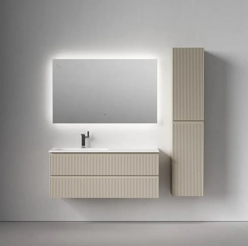 Тумба под раковину Sancos Snob R 120 подвесная Beige soft (капучино), SNR120LCE Sancos — официальный сайт