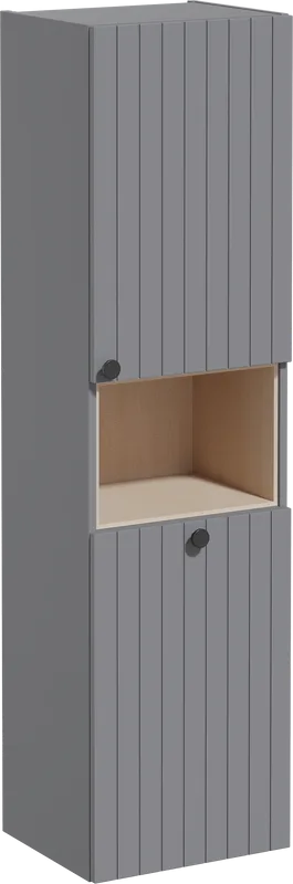 Шкаф-пенал для ванной VitrA Root Groove 40 R, с бельевой корзиной, серый Sancos — официальный сайт
