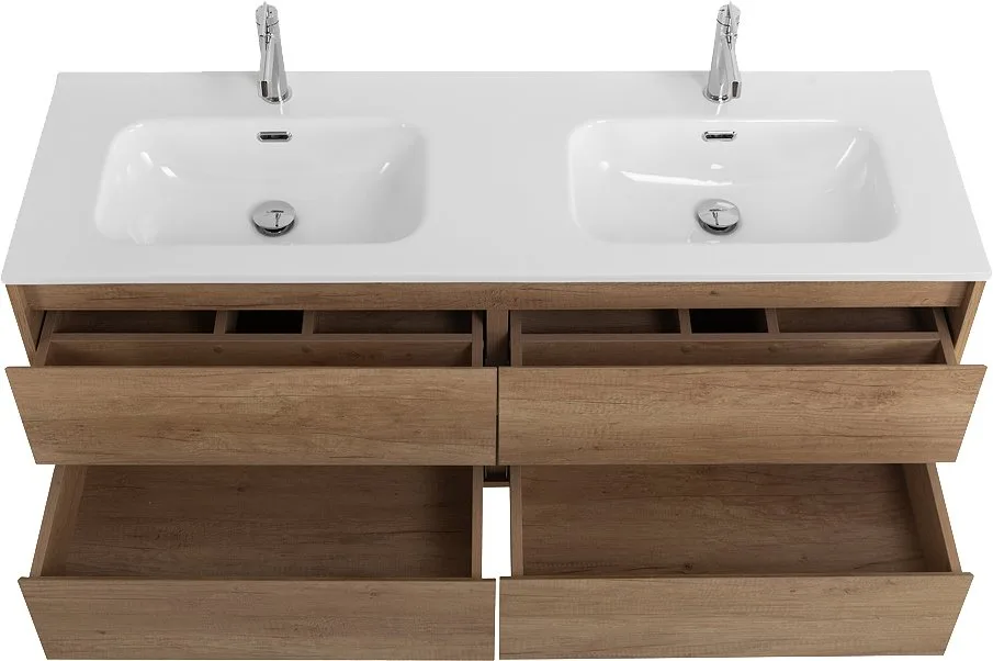 Тумба под раковину без столешницы BelBagno Kraft 120 4 ящика, для двоих, rovere nebrasca nature Sancos — официальный сайт