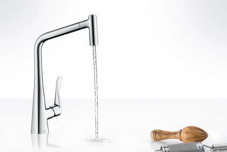 Смеситель для кухни Hansgrohe Metris Select 14884000 Sancos — официальный сайт