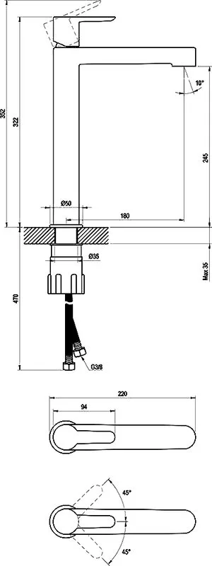 Смеситель для раковины Ravak Puri X070182 черный матовый Sancos — официальный сайт