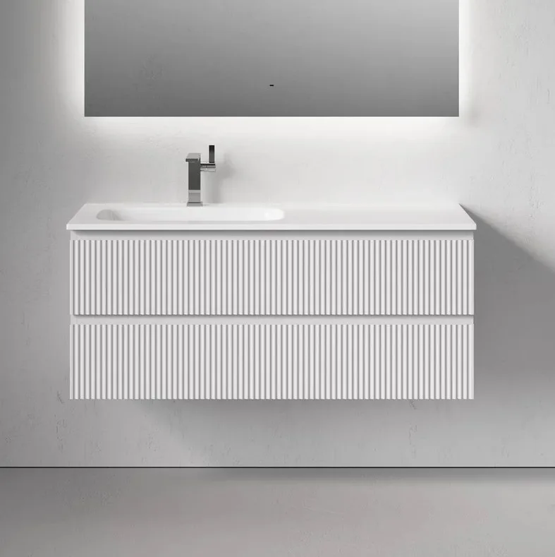 Тумба под раковину Sancos Snob R 120 подвесная Bianco (белый), SNR120LW Sancos — официальный сайт