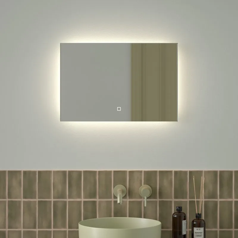 Зеркало Defesto Glow DF 2502SH 60х40 с LED-подсветкой, 4 500 K, сенсорный выключатель