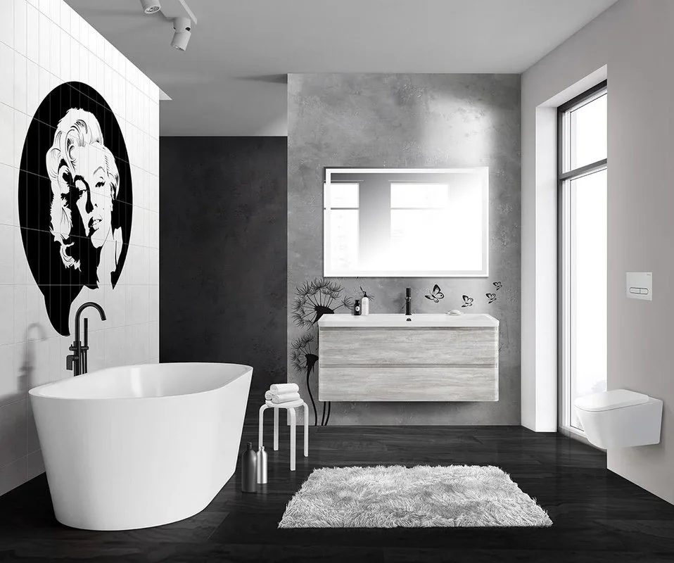 Тумба под раковину без столешницы BelBagno Albano 120 подвесная, rovere vintage bianco Sancos — официальный сайт