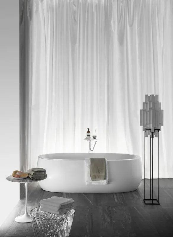 Ванна из искусственного камня Laufen Alessi 2.4597.2.000.000.1 185x85 см, отдельностоящая, матовая б Sancos — официальный сайт