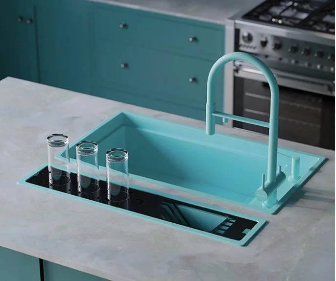 Сушилка Omoikiri DRY-03 PRO AZ встраиваемая, azur blue Sancos — официальный сайт