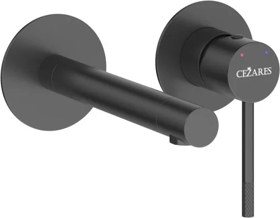Смеситель для раковины Cezares Relax RELAX-BLI2-2-NOP-W0 С ВНУТРЕННЕЙ ЧАСТЬЮ, матовый черный Sancos — официальный сайт