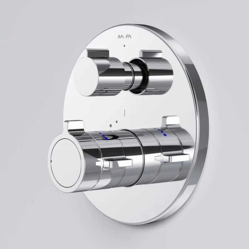 Термостатический смеситель встраиваемый AM.PM X-Joy F85A95600 С ВНУТРЕННЕЙ ЧАСТЬЮ, хром Sancos — официальный сайт