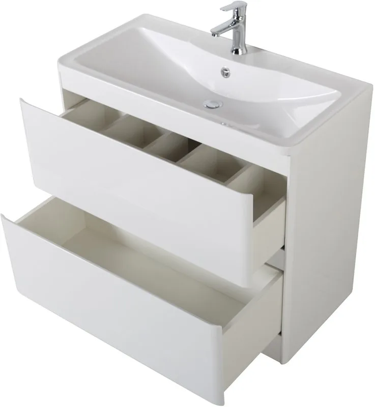 Тумба под раковину без столешницы BelBagno Albano 100 напольная, bianco lucido Sancos — официальный сайт