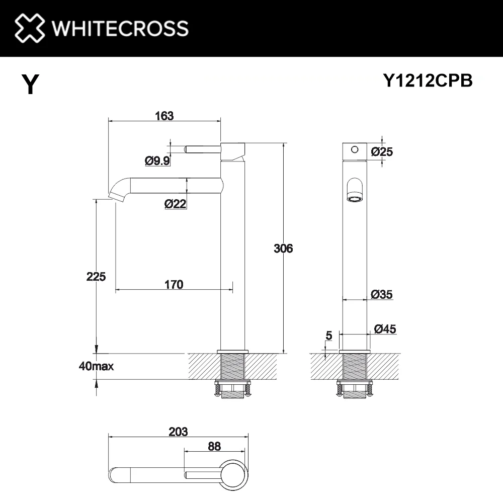 Смеситель для раковины WHITECROSS Y Y1212CPB брашированное медь Sancos — официальный сайт