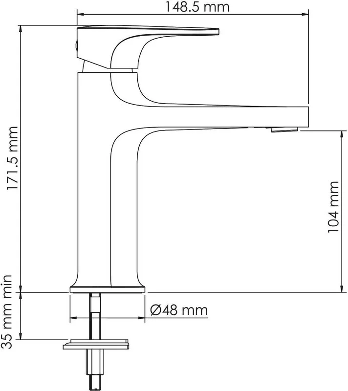 Смеситель для раковины Wasserkraft Spree 1403, никель Sancos — официальный сайт