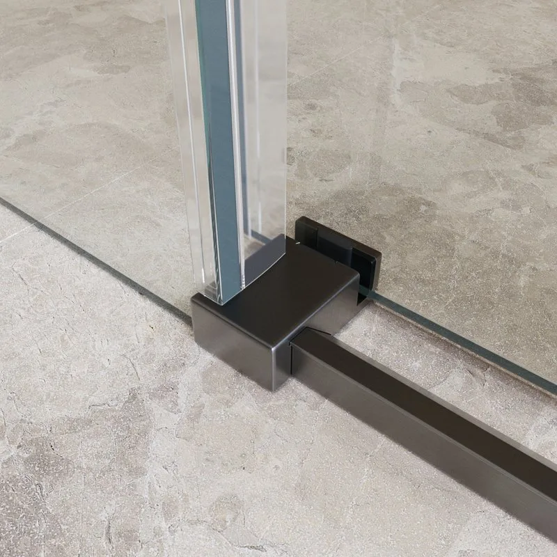 Душевой уголок BelBagno Soft Close-2 AH-1-150/90-C-GM профиль оружейная сталь Sancos — официальный сайт