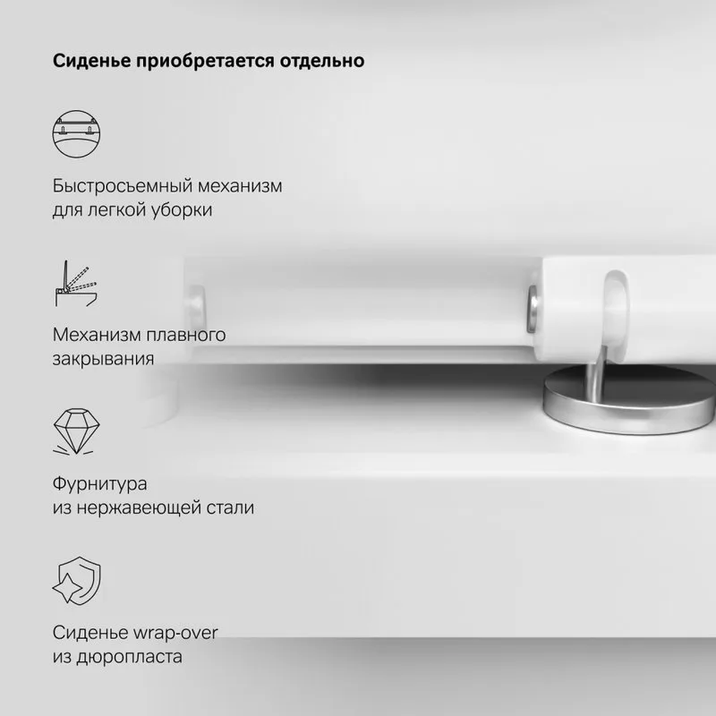 Унитаз приставной напольный AM.PM Spirit V2.0 Sancos — официальный сайт