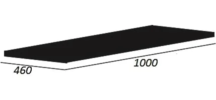 Столешница в ванную под раковину Cezares Cadro 100 nero magma Sancos — официальный сайт
