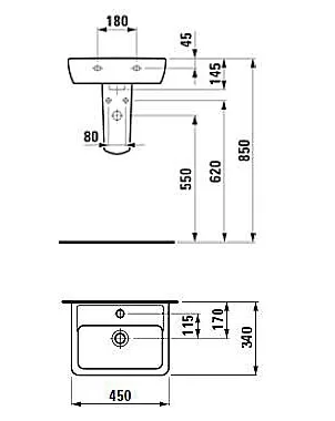 Полупьедестал Laufen Pro 8.1995.2.000.000.1 Sancos — официальный сайт