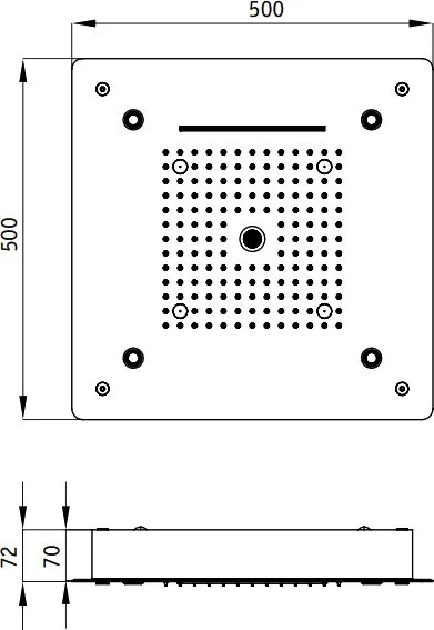 Верхний душ RGW Shower Panels SP-73 Sancos — официальный сайт