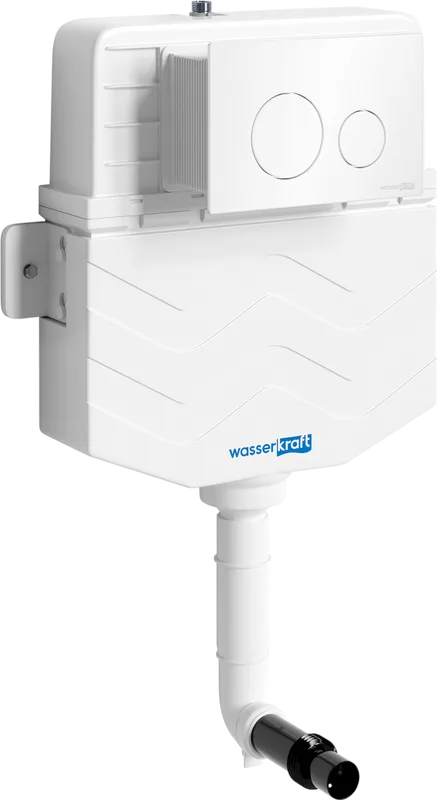 Смывной бачок скрытого монтажа Wasserkraft Aller 10TLT.031.ME.WH02, с кнопкой смыва белой Sancos — официальный сайт