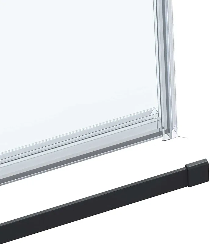 Душевая дверь в нишу Vincea Como Soft VDS-1CS130CLB 130 см профиль черный Sancos — официальный сайт