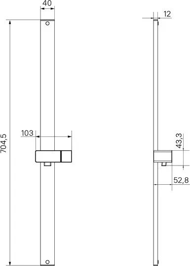 Душевая штанга IDDIS Optima Home OPH70C0i17 хром Sancos — официальный сайт