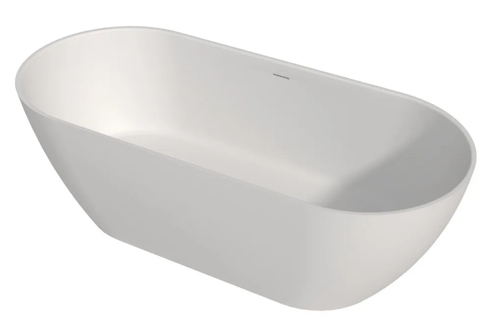 Ванна из искусственного камня WHITECROSS Tawna 165x80 см, отдельностоящая, матовая белая, овальная,  Sancos — официальный сайт