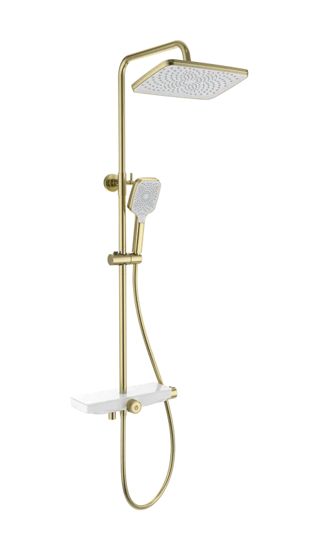 Душевая стойка Wonzon & Woghand ThermoKlick WW-B3098-A-BG, брашированное золото Sancos — официальный сайт