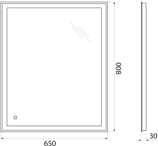 Зеркало BelBagno 65 Sancos — официальный сайт