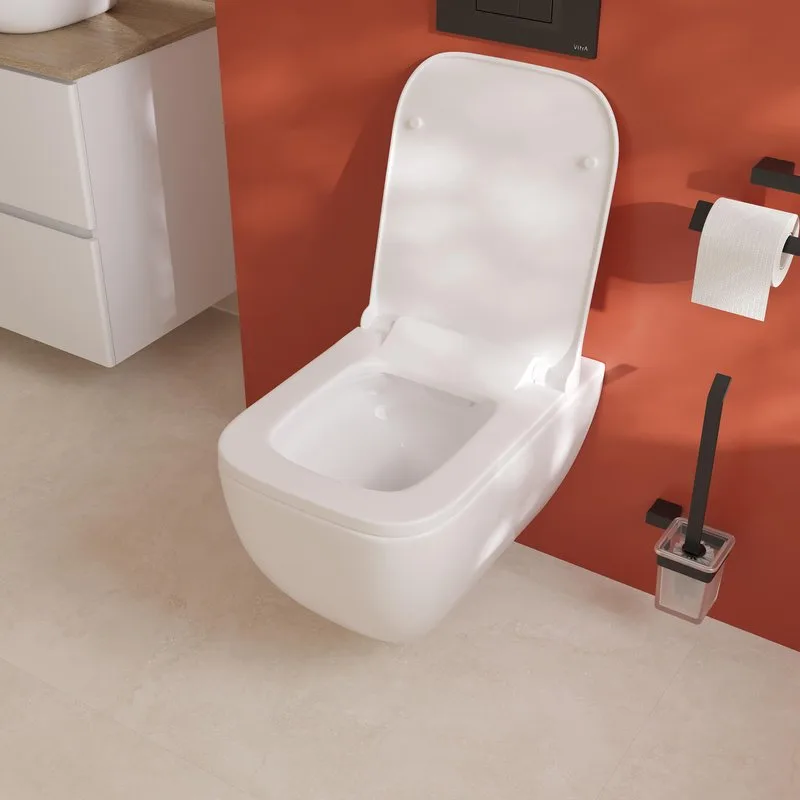 Унитаз подвесной VitrA Shift 7742B003-0075 405 с микролифтом, безободковый, глянцевый белый Sancos — официальный сайт
