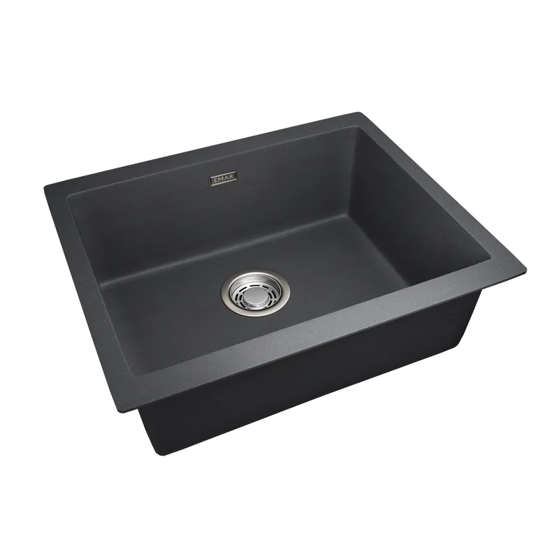 Мойка кухонная Emar Quartz EMQ-1555.P Оникс Sancos — официальный сайт