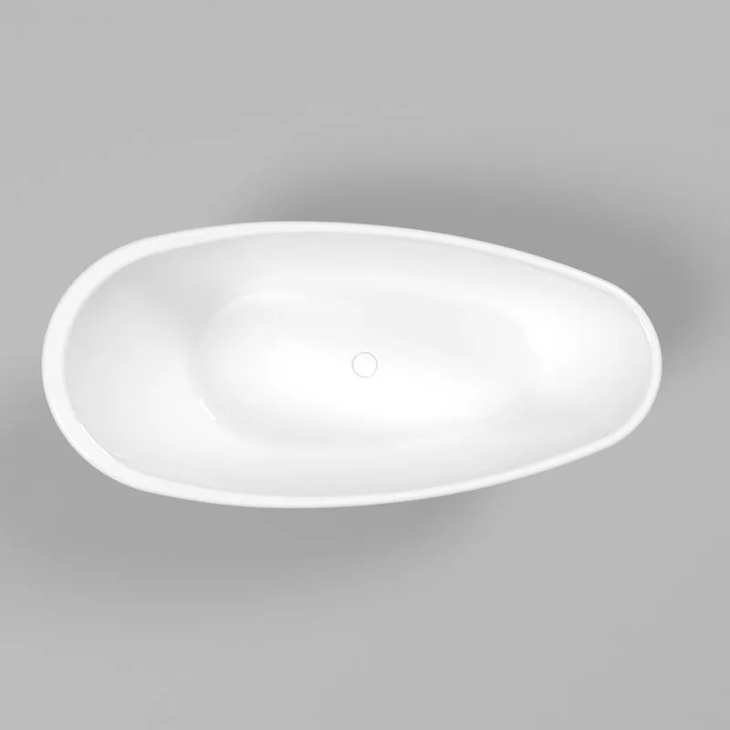 Ванна из искусственного камня WHITECROSS Spinel B 155x75 см, отдельностоящая, белая, овальная, с дон Sancos — официальный сайт