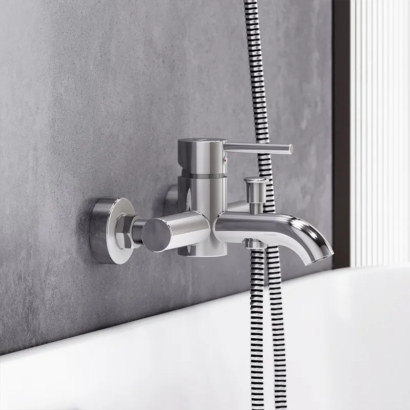 Смеситель для ванны с душем Damixa Scandinavian Pure 361000000, хром Sancos — официальный сайт