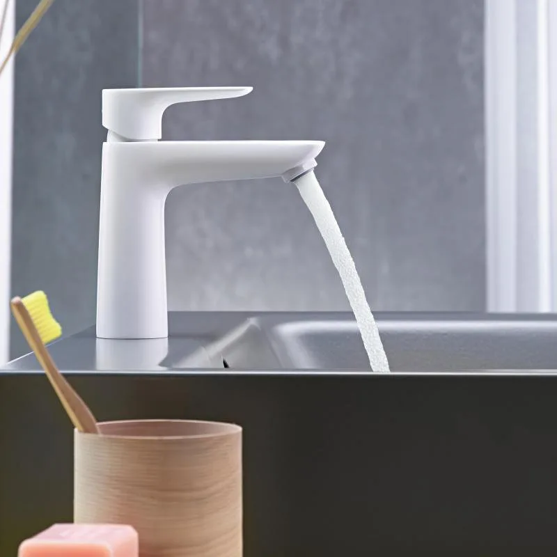 Смеситель для раковины Hansgrohe Talis E 71712700 матовый белый Sancos — официальный сайт