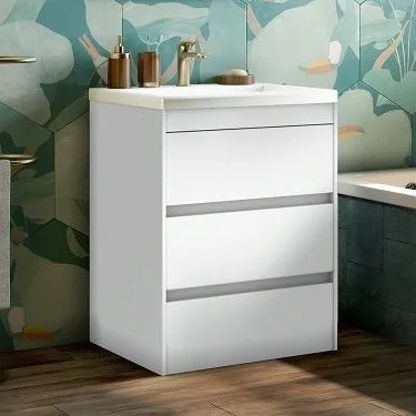 Тумба под раковину без столешницы Art&Max Family 60, напольная, Bianco Lucido Sancos — официальный сайт