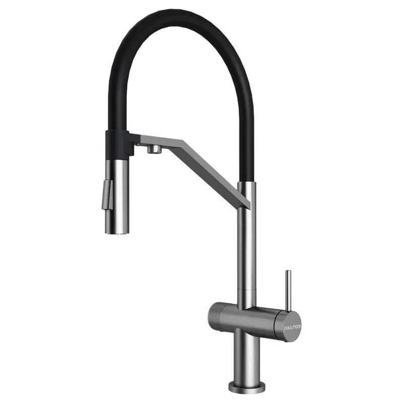 Смеситель для кухни Paulmark Paulmark Zender Ze213155-BS брашированная сталь Sancos — официальный сайт