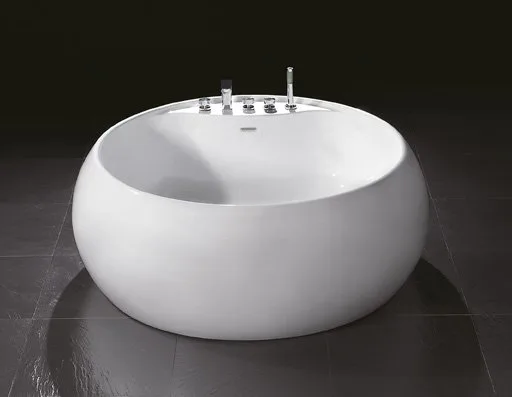 Акриловая ванна BelBagno BB30-1550 без опоры 155x155 см, отдельностоящая, белая, круглая, для двоих Sancos — официальный сайт