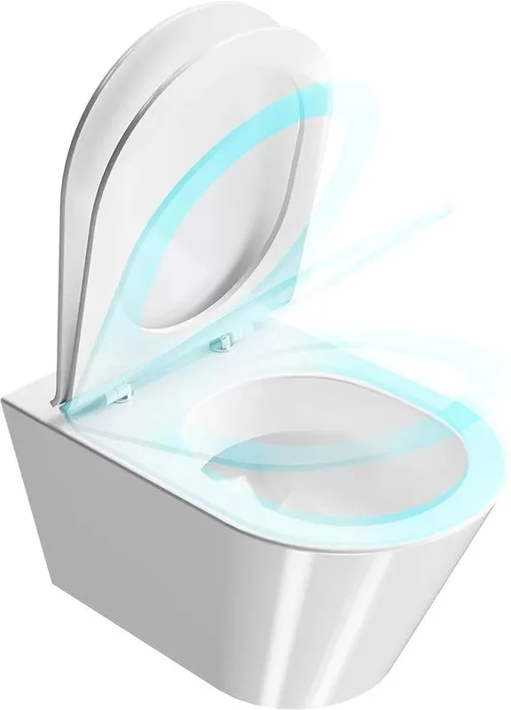 Крышка-сиденье Kerama Marazzi Plaza Modern PLMR.seat.02\WHT с микролифтом, глянцевый белый Sancos — официальный сайт