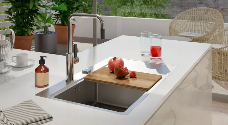 Смеситель для кухни Alveus Romi 1132176 хром Sancos — официальный сайт