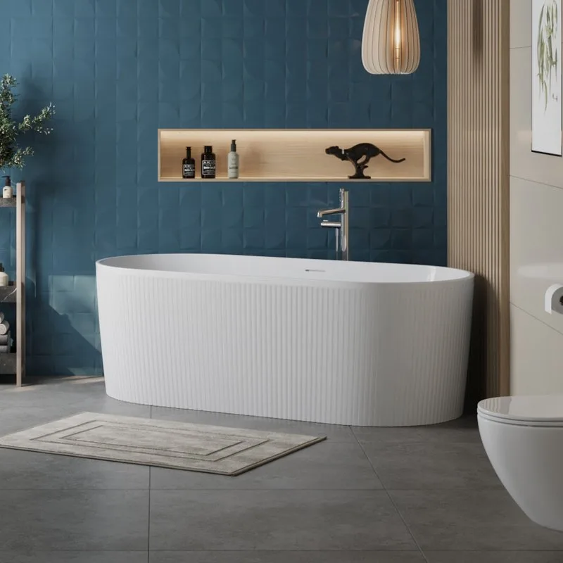 Акриловая ванна BelBagno BB411 170x80 см, отдельностоящая, белая, овальная, со сливом-переливом, с д Sancos — официальный сайт