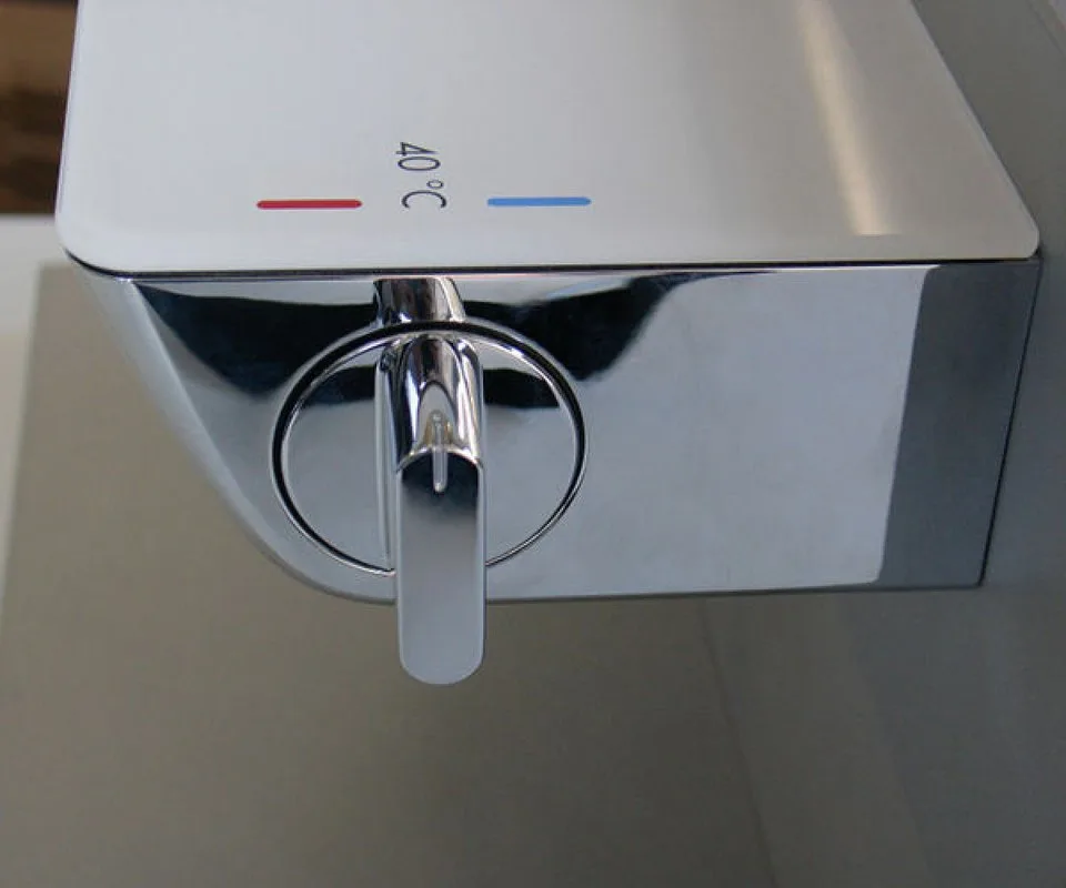 Термостатический смеситель Hansgrohe Ecostat Select 13161000 для душа Sancos — официальный сайт