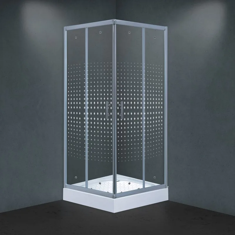 Душевой уголок Timo Viva Lux TL-8002 Romb Glass с поддоном Sancos — официальный сайт