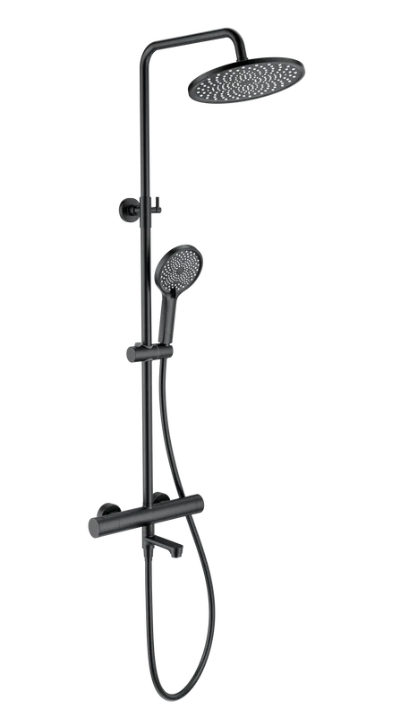 Душевая стойка Wonzon & Woghand WW-B3069-MB, матовая черная Sancos — официальный сайт